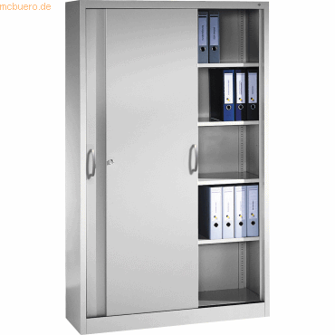 4050646132661 - C+p Möbelsysteme - c+p Schiebetürenschrank Acurado-2000 5 Ordnerhöhen HxBxT 195x120x40cm Lichtgrau - Hellgrau 4050646132661 - C+p Möbelsysteme - c+p Schiebetürenschrank Acurado-2000 5 Ordnerhöhen HxBxT 195x120x40cm Lichtgrau - Hellgrau