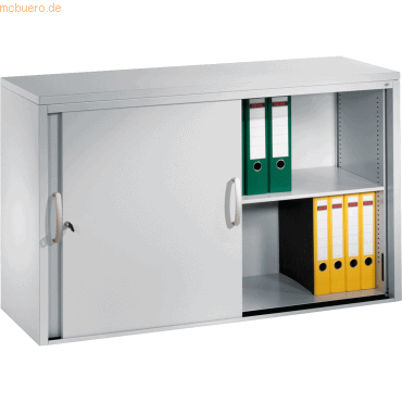 4050646132791 - Aktenschrank 5723-00 Stahl abschließbar 2 OH 120 x 72 x 40 cm lichtgrau 4050646132791 C+P-Möbel 4050646132791 - Aktenschrank 5723-00 Stahl abschließbar 2 OH 120 x 72 x 40 cm lichtgrau 4050646132791 C+P-Möbel
