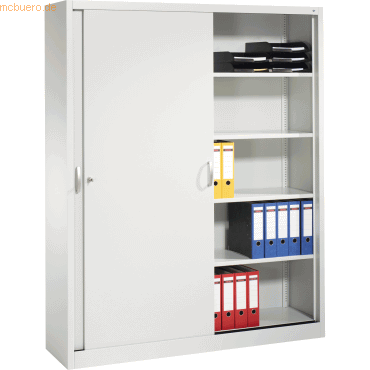 4050646133422 - Aktenschrank 2140-00 Stahl abschließbar 5 OH 160 x 195 x 40 cm lichtgrau 4050646133422 C+P-Möbel 4050646133422 - Aktenschrank 2140-00 Stahl abschließbar 5 OH 160 x 195 x 40 cm lichtgrau 4050646133422 C+P-Möbel