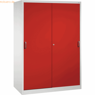 4050646135921 - Werkstattschrank 2169-00 Stahl abschließbar 5 OH 160 x 195 x 60 cm rot lichtgrau 4050646135921 C+P-Möbel