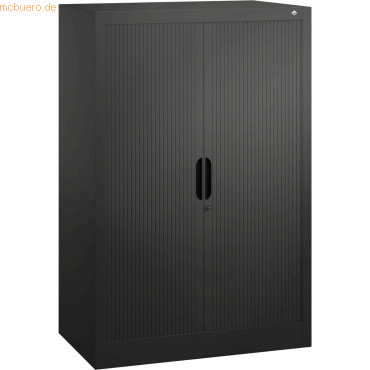4050646266588 - CP Omnispace Rollladenschrank schwarzgrau 2 Fachböden 800 x 420 x 1230 cm