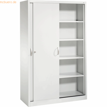 4050646312650 - ACURADO Schiebetürenschrank 4 Fachböden HxBxT 1950 x 1200 x 500 mm lichtgrau C+P 4050646312650 - ACURADO Schiebetürenschrank 4 Fachböden HxBxT 1950 x 1200 x 500 mm lichtgrau C+P