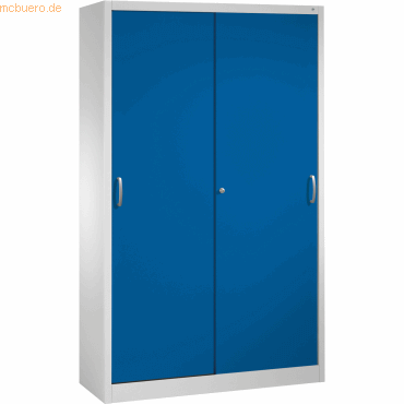 4050646326190 - C+p Möbelsysteme - c+p Schiebetürenschrank Acurado-2000 HxBxT 195x120x40cm Lichtgrau Enzianblau - Enzianblau 4050646326190 - C+p Möbelsysteme - c+p Schiebetürenschrank Acurado-2000 HxBxT 195x120x40cm Lichtgrau Enzianblau - Enzianblau