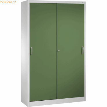 4050646328064 - C+p Möbelsysteme - c+p Schiebetürenschrank Acurado-2000 HxBxT 195x120x40cm Lichtgrau Resedagrün - Resedagrün 4050646328064 - C+p Möbelsysteme - c+p Schiebetürenschrank Acurado-2000 HxBxT 195x120x40cm Lichtgrau Resedagrün - Resedagrün