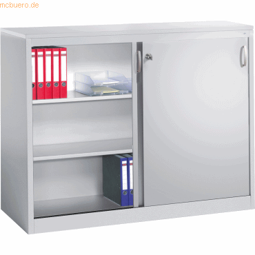 4050646341643 - C+P Sideboard mit Schiebetüren Acurado H1200xB1600xT500mm Korpus Lichtgrau Fronten Lichtgrau Anzahl Fächer 4 4050646341643 - C+P Sideboard mit Schiebetüren Acurado H1200xB1600xT500mm Korpus Lichtgrau Fronten Lichtgrau Anzahl Fächer 4