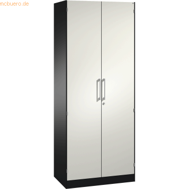 4050646345306 - Flügeltürenschrank ASISTO C 3000 5 Ordnerhöhen B 800 mm anthrazit weiß 4050646345306 - Flügeltürenschrank ASISTO C 3000 5 Ordnerhöhen B 800 mm anthrazit weiß