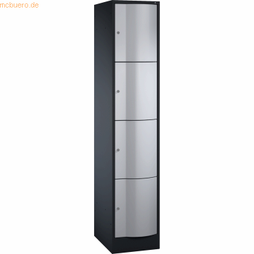4050646395929 - CP Schließfachschrank 8470172 S10011 4 Fächer 1950x396x540mm silbergra 4050646395929 - CP Schließfachschrank 8470172 S10011 4 Fächer 1950x396x540mm silbergra