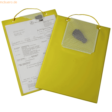 4052301006522 - Auftragstasche Plus Klettverschluss und Schlüsselfach für DIN A4 Dokumente gelb 10 Stück 4052301006522 - Auftragstasche Plus Klettverschluss und Schlüsselfach für DIN A4 Dokumente gelb 10 Stück
