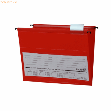 4052301008656 - Hängemappenfür Formate bis DIN A4 Öffnung seitlich PVC rot 10 Stück 4052301008656 - Hängemappenfür Formate bis DIN A4 Öffnung seitlich PVC rot 10 Stück