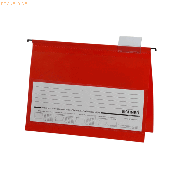 4052301008663 - Hängehefter Platin Line 9039-10031 A4 rot Kunststoff Kunststoff 4052301008663 10 Stück