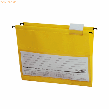 4052301008854 - Eichner Hängetaschen für Formate bis Din A4 PVC 10 Stück gelb 4052301008854 - Eichner Hängetaschen für Formate bis Din A4 PVC 10 Stück gelb