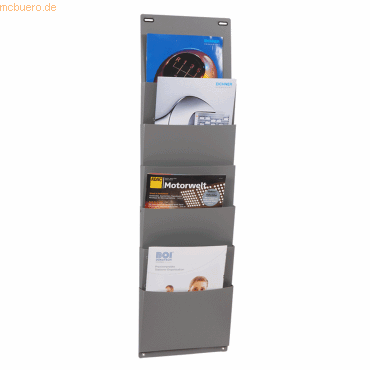 4052301014046 - Planboard Polypropylen HxB 900 x 250 mm mit 6 Fächern grau 4052301014046 - Planboard Polypropylen HxB 900 x 250 mm mit 6 Fächern grau