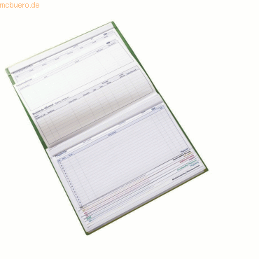 4052301016156 - BOI Patienten-Dokumentationsmappe Professional Line DIN A4 Klarsichttaschen 10-farbiges Reitersystem 4 Heftmechaniken grün