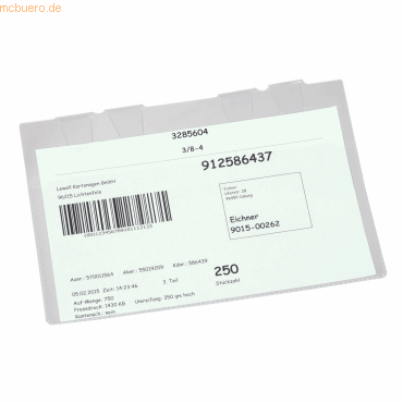 4052301027473 - Hängetasche 9219-10013 A6 quer 10St 4052301027473 10 Stück 4052301027473 - Hängetasche 9219-10013 A6 quer 10St 4052301027473 10 Stück