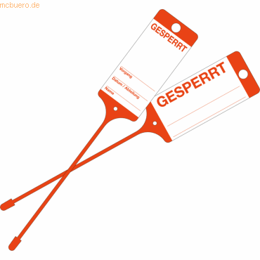4052301028425 - Warenanhänger 9219-00769 Gesperrt rt 100St 4052301028425 100 Stück 4052301028425 - Warenanhänger 9219-00769 Gesperrt rt 100St 4052301028425 100 Stück