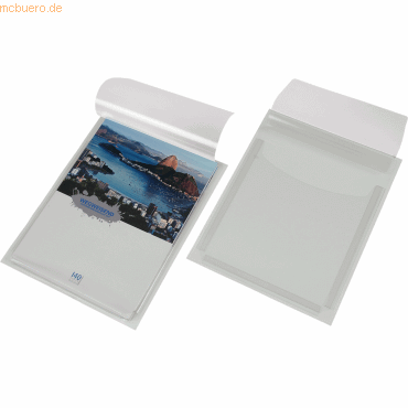 4052301054240 - Dehnfaltentasche selbstklebend Format DIN A4 transparent VE 10 Stk ab 20 VE EICHNER