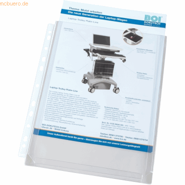 4052301054349 - Prospekthüllen 9218-01061 Standard A4 klar glatt oben offen 018mm 4052301054349 10 Stück