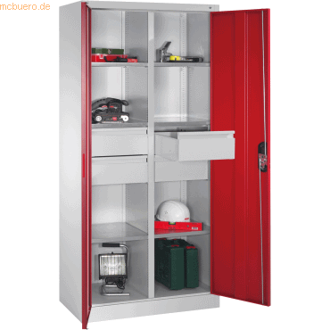 4052574768783 - Werkzeugschrank 89213042S10038 6Bd 4Sch 1950x930x500mm lgr rrt 4052574768783 C+P-Möbel 4052574768783 - Werkzeugschrank 89213042S10038 6Bd 4Sch 1950x930x500mm lgr rrt 4052574768783 C+P-Möbel