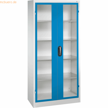 4052574955398 - CP Stahlschrank 8920-055 1040-80 lichtgrau lichtblau Acrylglas 930 x 400 x 1950 cm aufgebaut 4052574955398 - CP Stahlschrank 8920-055 1040-80 lichtgrau lichtblau Acrylglas 930 x 400 x 1950 cm aufgebaut