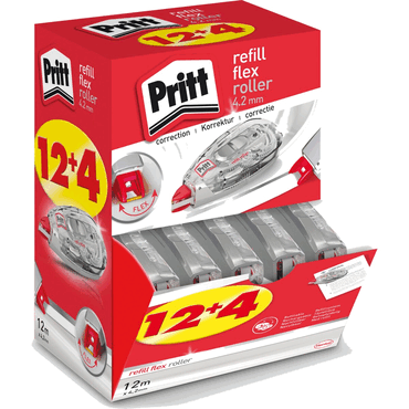 4053172005072 - Korrekturroller PRR4M refill flex transparent 42mm x 12m nachfüllbar in Display 4053172005072 16 Stück 4053172005072 - Korrekturroller PRR4M refill flex transparent 42mm x 12m nachfüllbar in Display 4053172005072 16 Stück