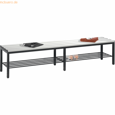 4053597209901 - Umkleidebank 8052010S10060 Schuhrost 420x1960x353mm sgr lgr 4053597209901 C+P-Möbel 4053597209901 - Umkleidebank 8052010S10060 Schuhrost 420x1960x353mm sgr lgr 4053597209901 C+P-Möbel