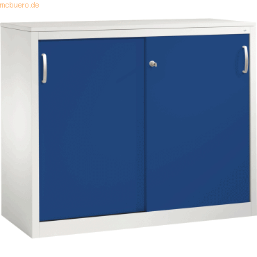 4053597271441 - C+P Sideboard mit Schiebetüren Acurado H1000xB1200xT500mm Korpus Lichtgrau Fronten Enzianblau Anzahl Fächer 2 4053597271441 - C+P Sideboard mit Schiebetüren Acurado H1000xB1200xT500mm Korpus Lichtgrau Fronten Enzianblau Anzahl Fächer 2