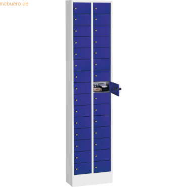 4054421532851 - CP Fachschrank 80700201S10003 30 Fächer lichtgrau enzianblau 4054421532851 - CP Fachschrank 80700201S10003 30 Fächer lichtgrau enzianblau