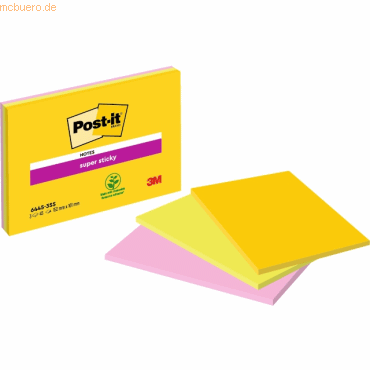 Post-it Haftnotiz Super Sticky Meeting Notes 152x101mm 45 Blatt neonfa