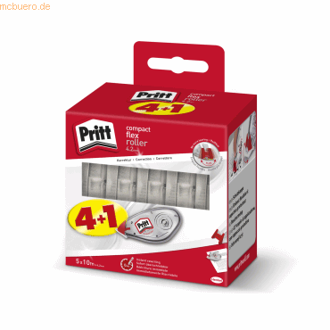 4057278004793 - Compact Flex Korrektur Roller Push & Pull Funktion Bandlänge 10 m & Bandbreite 42 mm Sparset mit 5 Stück 4057278004793 - Compact Flex Korrektur Roller Push & Pull Funktion Bandlänge 10 m & Bandbreite 42 mm Sparset mit 5 Stück