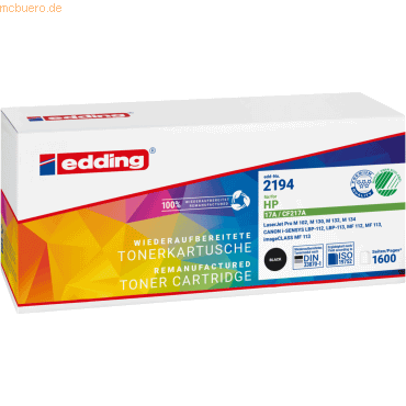 4057305029362 - EDD-2194 Toner einzeln ersetzt HP 17A (CF217A) Schwarz Kompatibel Toner 4057305029362 - EDD-2194 Toner einzeln ersetzt HP 17A (CF217A) Schwarz Kompatibel Toner