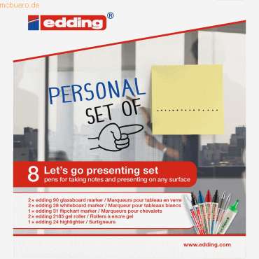 Edding Personal Set für Präsentationen VE=8 Stifte