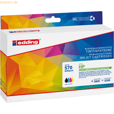 4057305045249 - EDD-570 schwarz cyan magenta gelb Tintenpatronen ersetzen HP 913A (L0R95AE F6T77AE F6T78AE F6T79AE) 4057305045249 4 Stück 4057305045249 - EDD-570 schwarz cyan magenta gelb Tintenpatronen ersetzen HP 913A (L0R95AE F6T77AE F6T78AE F6T79AE) 4057305045249 4 Stück