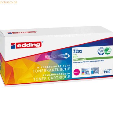 4057305045317 - Toner ersetzt HP 203A (CF543A) Kompatibel Magenta 1300 Seiten EDD-2202 18-2202 4057305045317 - Toner ersetzt HP 203A (CF543A) Kompatibel Magenta 1300 Seiten EDD-2202 18-2202