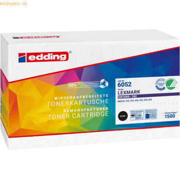 4057305047403 - Toner ersetzt Lexmark 50F2000 502 Kompatibel Schwarz 1500 Seiten EDD-6052 18-6052 4057305047403 - Toner ersetzt Lexmark 50F2000 502 Kompatibel Schwarz 1500 Seiten EDD-6052 18-6052