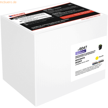 4057305047502 - Toner ersetzt Lexmark 80C2HY0 802HY Kompatibel Gelb 3000 Seiten EDD-6047 18-6047 4057305047502 - Toner ersetzt Lexmark 80C2HY0 802HY Kompatibel Gelb 3000 Seiten EDD-6047 18-6047