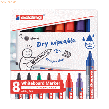 4057305058393 - Boardmarker-Set 363 4-363-8-S2999 Etui 8-farbig sortiert 1-5mm Keilspitze 4057305058393 8 Stück 4057305058393 - Boardmarker-Set 363 4-363-8-S2999 Etui 8-farbig sortiert 1-5mm Keilspitze 4057305058393 8 Stück