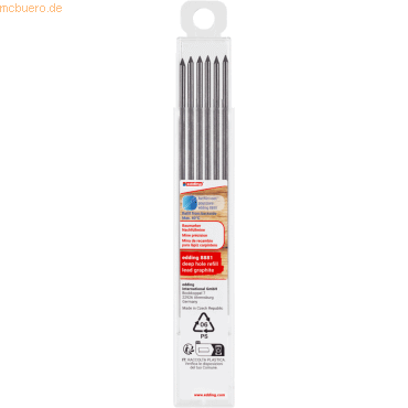 4057305063113 - edding 8881 Ersatzminen für Tieflochmarker-Bleistift farbsortiert 6 St 4057305063113 - edding 8881 Ersatzminen für Tieflochmarker-Bleistift farbsortiert 6 St