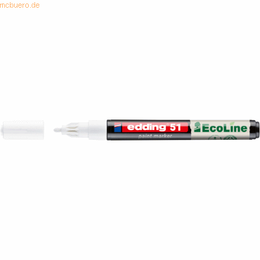 4057305071880 - Lackmarker 51 EcoLine 4-51-049 weiß 1-2mm Rundspitze 4057305071880 Edding 4057305071880 - Lackmarker 51 EcoLine 4-51-049 weiß 1-2mm Rundspitze 4057305071880 Edding