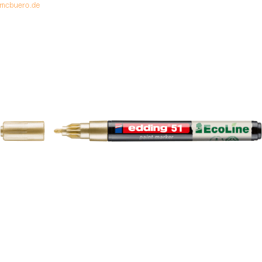 4057305071897 - Lackmarker 51 EcoLine 4-51-053 gold 1-2mm Rundspitze 4057305071897 Edding 4057305071897 - Lackmarker 51 EcoLine 4-51-053 gold 1-2mm Rundspitze 4057305071897 Edding