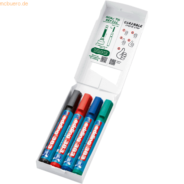 4057305072436 - Flipchart-Marker 383 4-383-4-2 Pack 4-farbig sortiert 1-5mm Keilspitze 4057305072436 4 Stück 4057305072436 - Flipchart-Marker 383 4-383-4-2 Pack 4-farbig sortiert 1-5mm Keilspitze 4057305072436 4 Stück