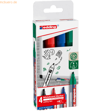 4057305072443 - Boardmarker 363 4-363-4-2 Pack 4-farbig sortiert 1-5mm Keilspitze 4057305072443 4 Stück 4057305072443 - Boardmarker 363 4-363-4-2 Pack 4-farbig sortiert 1-5mm Keilspitze 4057305072443 4 Stück