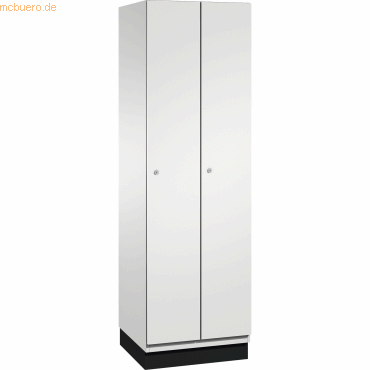 4059369431440 - CAMBIO Garderobenschrank mit Stahlblech-Türen 2 Abteile Breite 600 mm Korpus lichtgrau Tür lichtgrau 4059369431440 - CAMBIO Garderobenschrank mit Stahlblech-Türen 2 Abteile Breite 600 mm Korpus lichtgrau Tür lichtgrau