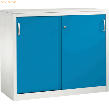 4059369441289 - C+P Sideboard mit Schiebetüren Acurado H1000xB1200xT500mm Korpus Lichtgrau Fronten Lichtblau Anzahl Fächer 2 4059369441289 - C+P Sideboard mit Schiebetüren Acurado H1000xB1200xT500mm Korpus Lichtgrau Fronten Lichtblau Anzahl Fächer 2