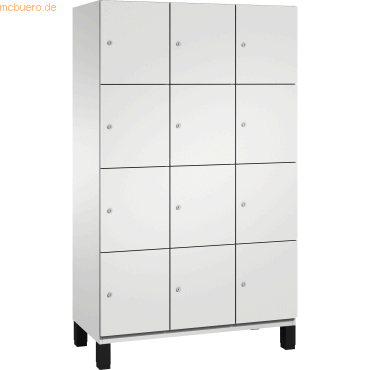 4059369446178 - Fächerschrank 3x4 Fächer Abt b 400 mm Selbstbelüftungskonzept BxTxH 1200x525x1980 mm ral 7035 4059369446178 - Fächerschrank 3x4 Fächer Abt b 400 mm Selbstbelüftungskonzept BxTxH 1200x525x1980 mm ral 7035