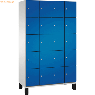 4059369446345 - Fächerschrank 4x5 Fächer Abt b 300 mm Selbstbelüftungskonzept BxTxH 1200x525x1980 mm ral 7035 5010 4059369446345 - Fächerschrank 4x5 Fächer Abt b 300 mm Selbstbelüftungskonzept BxTxH 1200x525x1980 mm ral 7035 5010