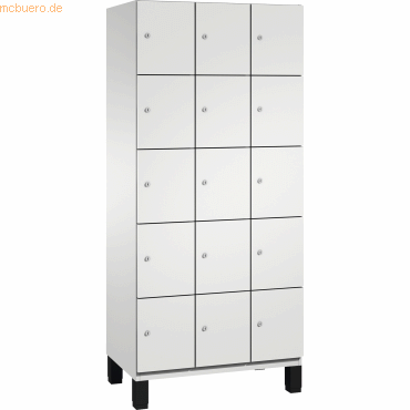 4059369446413 - Fächerschrank 3x5 Fächer Abt b 300 mm Selbstbelüftungskonzept BxTxH 900x525x1980 mm ral 7035 4059369446413 - Fächerschrank 3x5 Fächer Abt b 300 mm Selbstbelüftungskonzept BxTxH 900x525x1980 mm ral 7035