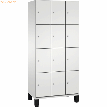 4059369446659 - CP Fächerschrank 4510330S10017 Füße 12 Fächer B900mm lichtgrau lichtgr