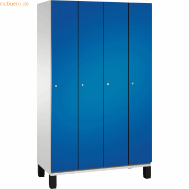 4059369446994 - CP Umkleidespind 4510040S10014 Füße 4Abteile B1200mm lichtgrau enzianb 4059369446994 - CP Umkleidespind 4510040S10014 Füße 4Abteile B1200mm lichtgrau enzianb