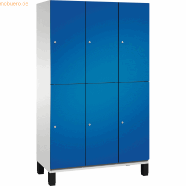 4059369447922 - Fächerschrank 3x2 Fächer Abt b 400 mm Selbstbelüftungskonzept BxTxH 1200x525x1980 mm ral 7035 5010 4059369447922 - Fächerschrank 3x2 Fächer Abt b 400 mm Selbstbelüftungskonzept BxTxH 1200x525x1980 mm ral 7035 5010