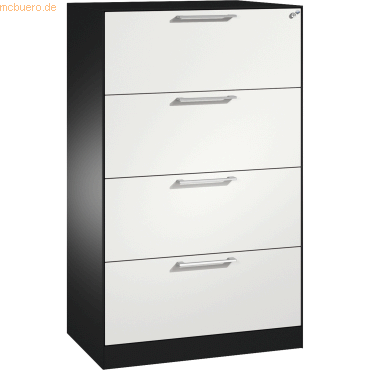 4059369812348 - Hängeregistraturschrank ASISTO C 3000 4 Schubladen 2-bahnig B 800 mm anthrazit weiß 4059369812348 - Hängeregistraturschrank ASISTO C 3000 4 Schubladen 2-bahnig B 800 mm anthrazit weiß